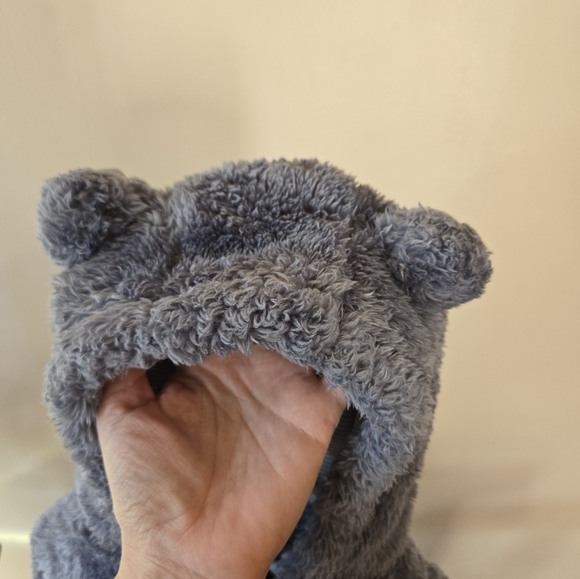 Carter's Baby Hooded Sherpa Jumpsuit - 3m - Picture 3 of 4